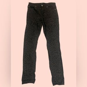 leopard GAP jeans